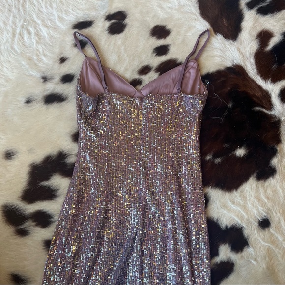rose gold lavender slip dress - Picture 4 of 4